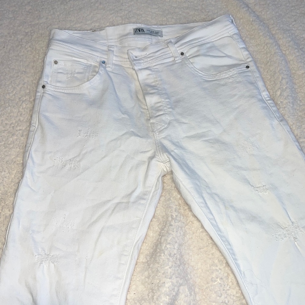 Zara white jeans